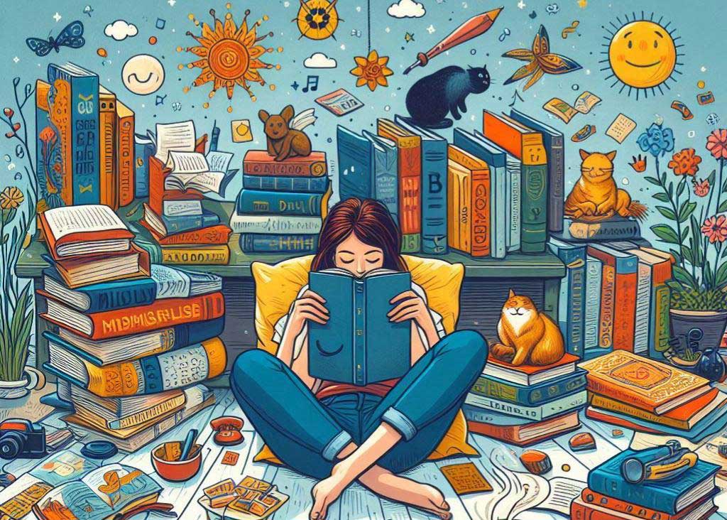 Reading books